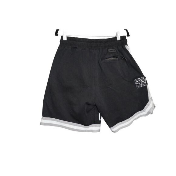 Las Vegas Raiders Black Graphic Shorts – Embroidered Logo, Side Stripes, Size M - Picture 12 of 12